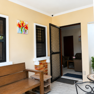 Receiving area and front door
